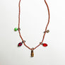 Collage Necklace: Blush Pink (owl)