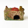 Vintage Garden Cottage with a Red Roof Ceramic Incense Burner