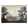 PATCH NYC Italian Landscape Sepia Linen Placemats (Set of 4)