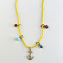 Collage Necklace: Yellow with Tall Anchor (J2615)