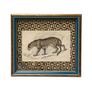 Felis Onca (The Jaguar)- Original Hand-Colored Engraving in Vintage Frame