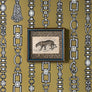 Felis Onca (The Jaguar)- Original Hand-Colored Engraving in Vintage Frame