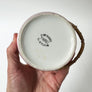 Vintage Ceramic Condiment Jar with Bamboo Handle Made in Japan