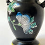 Vintage Hand Painted Double Handle Ceramic Vase Made in Japan