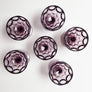 Vintage Drinking Glasses Purple Dot (Set of 6)
