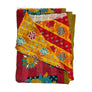 Vintage Kantha Reversible Cotton Throw Blanket (9B)