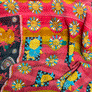 Vintage Kantha Reversible Cotton Throw Blanket (9B)