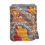 Vintage Kantha Reversible Cotton Throw Blanket (D1)