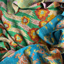 Vintage Kantha Reversible Cotton Throw Blanket (B2)
