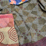 Vintage Kantha Reversible Cotton Throw Blanket (D4)