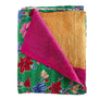 Vintage Kantha Reversible Cotton Throw Blanket (C6)