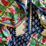 Vintage Kantha Reversible Cotton Throw Blanket (A8)