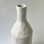 Tall Bottle Ceramic Vase Chalk