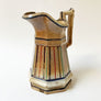 Vintage Ironstone Large Striped Pitcher