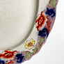 Vintage Transferware Floral Border Large Oval Platter