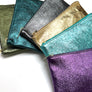 Grape Purple Metallic Leather Pouch