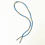 Lariat Hand-Beaded Necklace (Denim Blue)