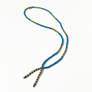 Lariat Hand-Beaded Necklace (Denim Blue)