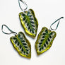 Large Leaf Glass Ornament