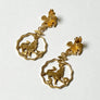 Golden Lion Earrings