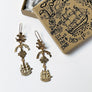 Crest & Ship Drop Earrings