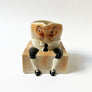 Vintage Humpty Dumpty Cream & Sugar Stacked Ceramic Set