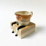 Vintage Humpty Dumpty Cream & Sugar Stacked Ceramic Set