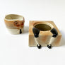 Vintage Humpty Dumpty Cream & Sugar Stacked Ceramic Set