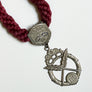 Vintage Odd Fellows Ceremonial Necklace with Pendant