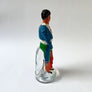 Vintage Figural Matador Painted Glass Liquor Bottle Made in Spain