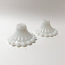 Vintage Milk Glass Candle Holders (Pair)