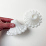 Vintage Milk Glass Candle Holders (Pair)