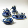 Vintage Miniature Blue Willow Porcelain Tea Set Made in Japan (Set of 20)