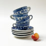 Vintage Miniature Blue Willow Porcelain Tea Set Made in Japan (Set of 20)