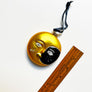 Crescent Moon, Full Moon Glass Ornament