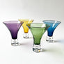 Vintage Martini Glasses Multi Color (Set of 4)