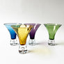 Vintage Martini Glasses Multi Color (Set of 4)