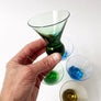 Vintage Drinking Glasses Multi Color (Set of 6)