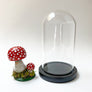 Hand Painted Mushroom Specimen in a Glass Dome (E)