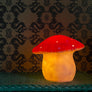 Red Cap Mushroom Sculpture Table Lamp