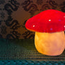 Red Cap Mushroom Sculpture Table Lamp