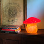 Red Cap Mushroom Sculpture Table Lamp