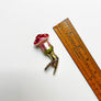Small Red Cap Mushroom Glass Clip Ornament