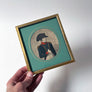Napoleon with Hat Vintage Print in Gold Tone Wood Frame