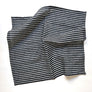 Navy Blue Stripe Linen Napkins (Set of 4)