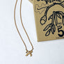 Acorn and Leaves Silhouette Necklace