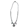 Treasure Necklace: Large Sterling Silver Etched Locket