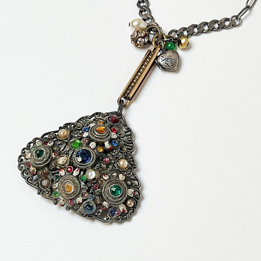 ◆VINTAGE HOLLYWOOD◆ Ornament Drop Necklace VH249ONE002M ☆ VINTAGE HOLLYWOOD☆ Ornament Drop Necklace VH249ONE002M