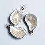 Oyster with Pearl Striped Shell Ornament