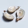 Oyster with Pearl Striped Shell Ornament